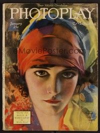 3e060 PHOTOPLAY magazine January 1921 wonderful art of pretty Mary Thurman by Rolf Armstrong!