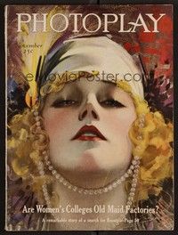 3e070 PHOTOPLAY magazine November 1921 best art of Marion Davies wearing pearls by Rolf Armstrong!