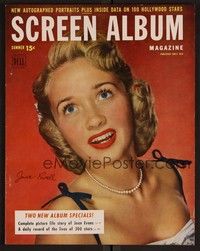 3e114 SCREEN ALBUM magazine Summer 1950 great head & shoulders portrait of Jane Powell!