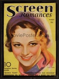 3e089 SCREEN ROMANCES magazine March 1932 great art of pretty Sally Eilers from Dance Team!
