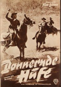 3e269 THUNDER OVER THE PLAINS German program '54 cowboy Randolph Scott, different images!