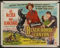 3f409 BLACK HORSE CANYON style A 1/2sh '54 Joel McCrea was tough enough to tame Mari Blanchard!