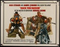 3f476 FISTFUL OF DYNAMITE 1/2sh '72 Sergio Leone, Duck You Sucker, Steiger & Coburn by McGinnis!