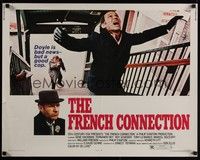 3f486 FRENCH CONNECTION 1/2sh '71 Gene Hackman in movie chase climax, William Friedkin