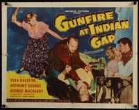 3f504 GUNFIRE AT INDIAN GAP style B 1/2sh '57 sexy cowgirl Vera Ralston & Anthony George!