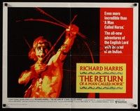 3f607 RETURN OF A MAN CALLED HORSE int'l 1/2sh '76 Richard Harris as American Indian with bow!