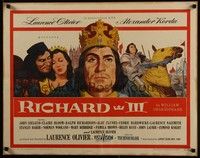 3f612 RICHARD III 1/2sh '56 Laurence Olivier as director and in title role, cool art!