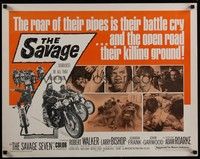 3f621 SAVAGE SEVEN 1/2sh '68 AIP, bad bikers, the open road their killing ground!