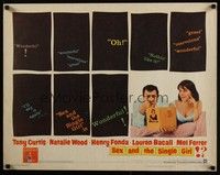 3f629 SEX & THE SINGLE GIRL 1/2sh '65 great image of Tony Curtis & sexiest Natalie Wood!