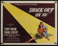 3f630 SHACK OUT ON 101 style A 1/2sh '56 Terry Moore & Lee Marvin on the shady side of the highway!