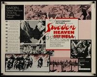 3f662 SWEDEN HEAVEN & HELL 1/2sh '69 where the facts of life are stranger than fiction!