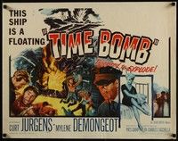 3f679 TIME BOMB 1/2sh '61 Curt Jurgens & sexy Mylene Demongeot, triggered to explode!
