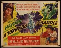 3f682 TORNADO IN THE SADDLE signed 1/2sh '42 by Russell Hayden, hard-ridin, hard-hittin hombres!