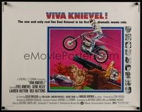 3f702 VIVA KNIEVEL 1/2sh '77 best artwork of the greatest daredevil jumping his motorcycle!