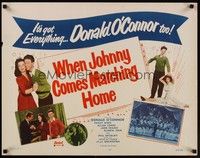 3f713 WHEN JOHNNY COMES MARCHING HOME 1/2sh R53 Jane Frazee, Gloria Jean, Donald O'Connor!