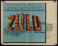 3f724 ZULU 1/2sh '64 Stanley Baker & Michael Caine classic, dwarfing the mightiest!