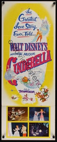 3g090 CINDERELLA insert R57 Walt Disney classic romantic musical fantasy cartoon!