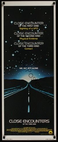 3g091 CLOSE ENCOUNTERS OF THE THIRD KIND int'l insert '77 Steven Spielberg sci-fi classic!