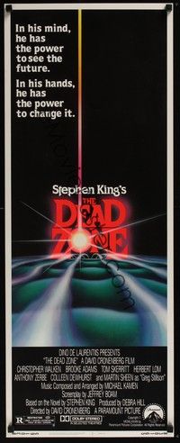 3g103 DEAD ZONE insert '83 David Cronenberg, Stephen King, he has the power to see the future!