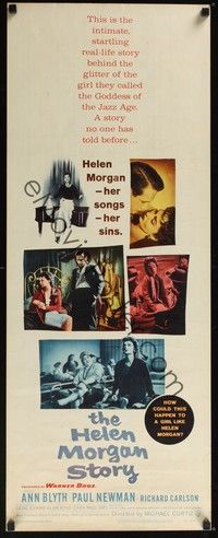 3g172 HELEN MORGAN STORY insert '57 Paul Newman loves pianist Ann Blyth, her songs, and her sins!