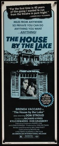 3g178 HOUSE BY THE LAKE insert '77 Don Stroud, Vaccaro, so private you can do anything you want!