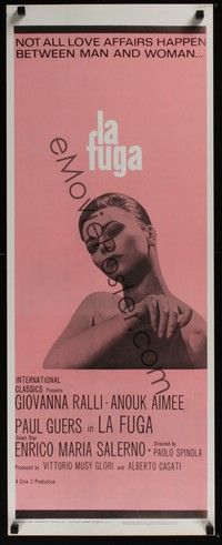 3g202 LA FUGA insert '66 Paola Spinola directed Italian lesbian sex drama, pretty Giovanna Ralli!