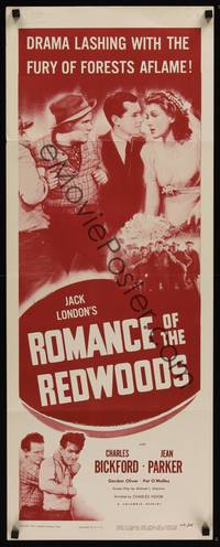 3g314 ROMANCE OF THE REDWOODS insert R51 Charles Bickford, Jean Parker, the fury of forests aflame