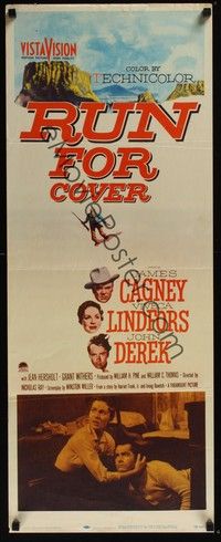 3g316 RUN FOR COVER insert '55 James Cagney, Viveca Lindfors, John Derek, directed by Nicholas Ray