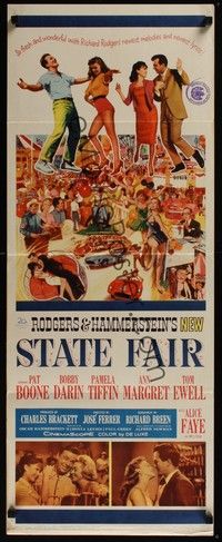 3g354 STATE FAIR insert '62 Pat Boone, Rodgers & Hammerstein musical!