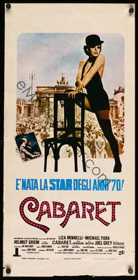 3g454 CABARET Italian locandina '72 Liza Minnelli sings & dances in Nazi Germany, Bob Fosse!