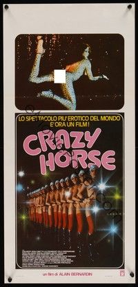 3g477 CRAZY HORSE Italian locandina '78 Crazy Horse de Paris, sexy mostly naked showgirls!