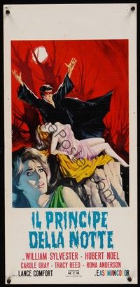 3g483 DEVILS OF DARKNESS Italian locandina '66 English horror, cool artwork by Casaro!