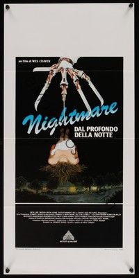 3g587 NIGHTMARE ON ELM STREET Italian locandina '85 Wes Craven, different horror art by Mansur!