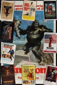 3h004 LOT OF 59 FOLDED ONE-SHEETS lot '65 - '96 King Kong, Flashdance, Theatre of Blood + more!