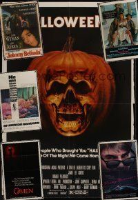 3h005 LOT OF 52 FOLDED ONE-SHEETS lot '48 - '91 Halloween II, Hannie Caulder, Risky Business + more!