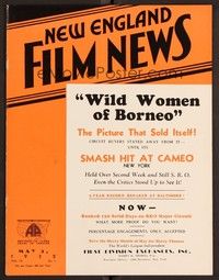 3h068 NEW ENGLAND FILM NEWS exhibitor magazine May 5, 1932 art ad for Columbia's Blonde Captive!