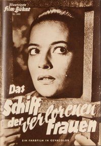 3h238 SHIP OF CONDEMNED WOMEN German program '54 Kerima, May Britt, Tania Weber, many images!