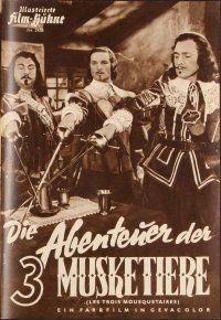 3h243 THREE MUSKETEERS German program '54 Georges Marchal as D'Artagnan, different images!
