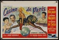3j433 CASINO DE PARIS Belgian '57 Gilbert Becaud, Caterina Valente, art of sexy dancing girl!