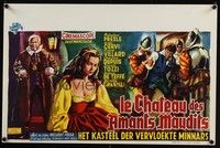 3j434 CASTLE OF THE BANNED LOVERS Belgian '56 directed by Riccardo Freda, art of Micheline Presle!