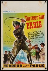 3j454 DAMALS IN PARIS Belgian '59 Gisele Trowe, wild Nazi with whip artwork!