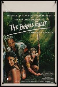 3j476 EMERALD FOREST Belgian '85 directed by John Boorman, Powers Boothe, based on a true story!
