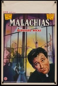 3j573 MALACHIAS Belgian '61 directed by Bernhard Wicki, art of priest Horst Bollmann!
