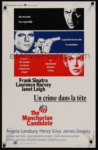 3j579 MANCHURIAN CANDIDATE Belgian R88 Frank Sinatra, directed by John Frankenheimer!