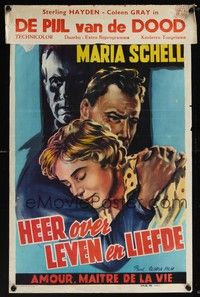 3j580 MASTER OVER LIFE & DEATH Belgian '55 directed by Victor Vicas, Ivan Desny & Maria Schell!