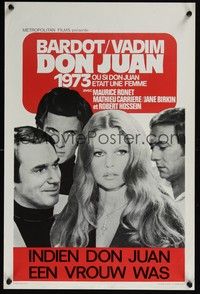 3j590 MS. DON JUAN Belgian '73 Don Juan ou Si Don Juan etait une femme, Brigitte Bardot, Vadim!