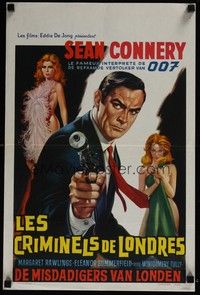 3j602 NO ROAD BACK Belgian R60s deceptive artwork of Sean Connery as spy!