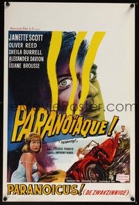 3j618 PARANOIAC Belgian '63 a harrowing excursion that takes you deep into its twisted mind!