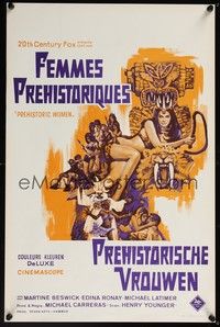3j635 PREHISTORIC WOMEN Belgian '66 Slave Girls, art of sexiest cave babe with whip!