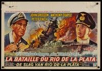 3j638 PURSUIT OF THE GRAF SPEE Belgian '57 Powell & Pressburger's Battle of the River Plate!